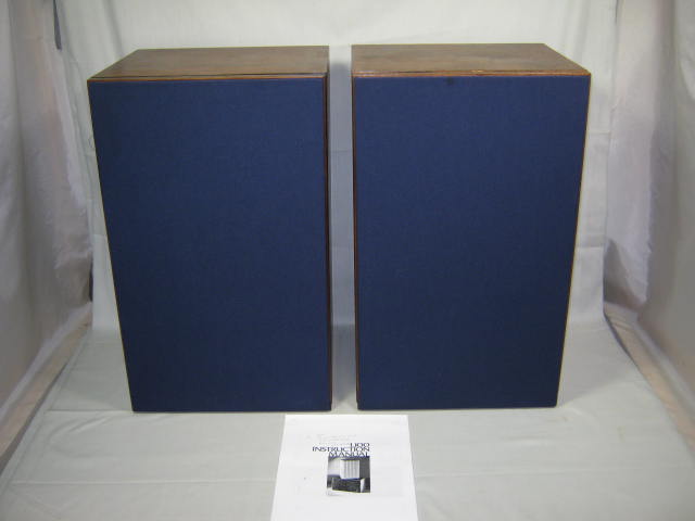 Rare Vtg JBL Model L100 A L100A Century Home Stereo Speakers W/ Blue Grilles NR!