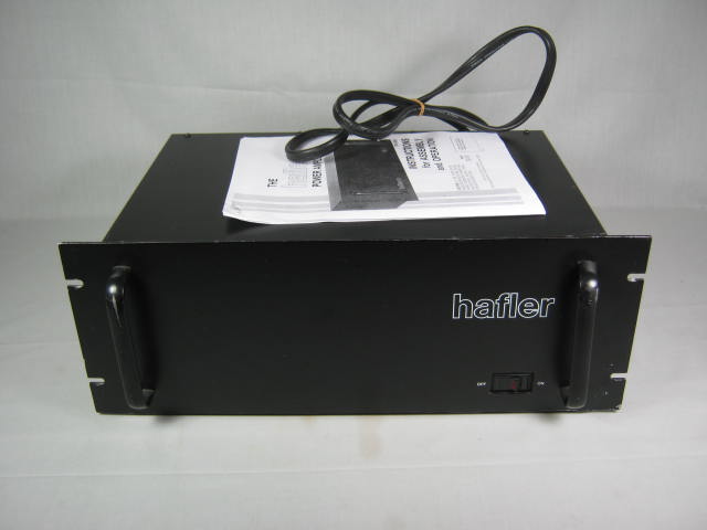 Vtg Hafler Model P505 Rackmount Stereo Power Amplifier Amp 250 WPC Same As DH500