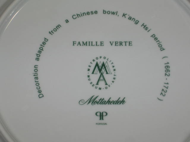 4 Mottahedeh Vista Allegra Famille Verte Salad Plates 4