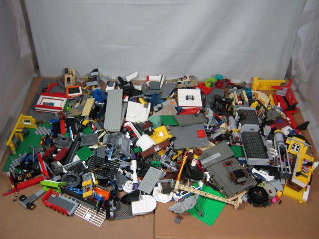 12 Lbs Pounds Assorted Mixed Lego Building Blocks Vehicle Pieces Pcs Bulk Lot NR