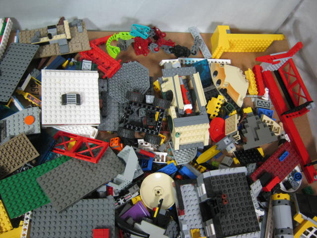 12 Lbs Pounds Assorted Mixed Lego Building Blocks Vehicle Pieces Pcs Bulk Lot NR 2