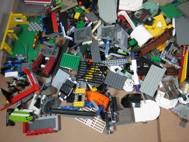 12 Lbs Pounds Assorted Mixed Lego Building Blocks Vehicle Pieces Pcs Bulk Lot NR 4
