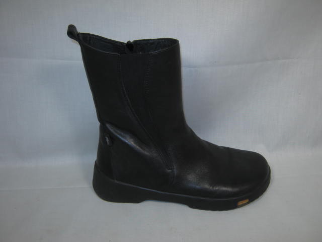 Womens Birkenstock Footprints Black Leather Boots Shoes Sz 40/260 US 9 Narrow N 1