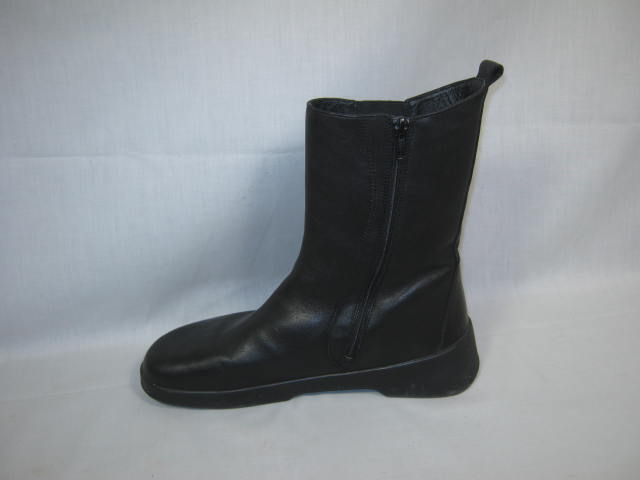 Womens Birkenstock Footprints Black Leather Boots Shoes Sz 40/260 US 9 Narrow N 2