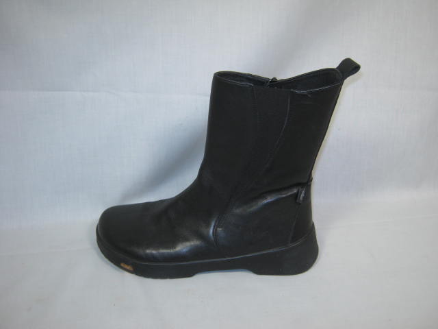 Womens Birkenstock Footprints Black Leather Boots Shoes Sz 40/260 US 9 Narrow N 4
