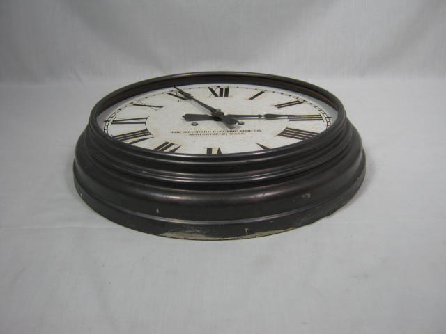 Vtg Antique Standard Electric Time Co Slave Wall Clock W/ Bell Springfield Mass 2