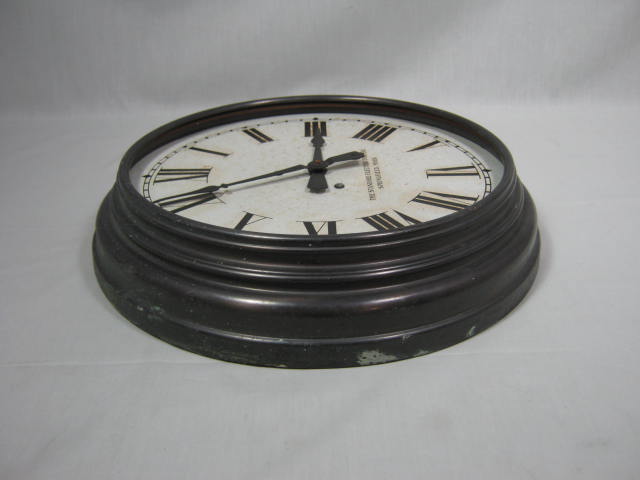 Vtg Antique Standard Electric Time Co Slave Wall Clock W/ Bell Springfield Mass 4