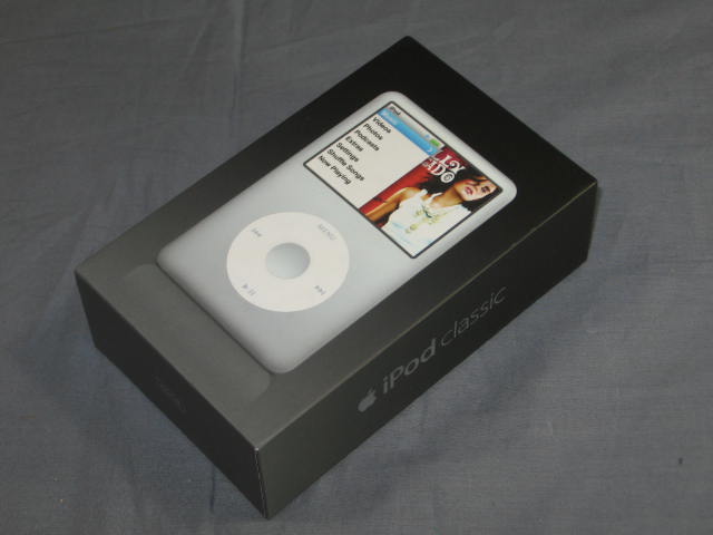 80GB Apple iPod Classic Silver MP3 Music Video Player