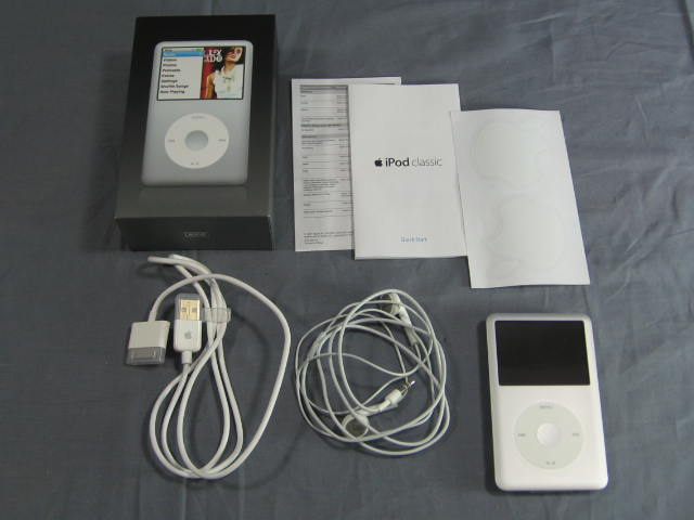 80GB Apple iPod Classic Silver MP3 Music Video Player 2