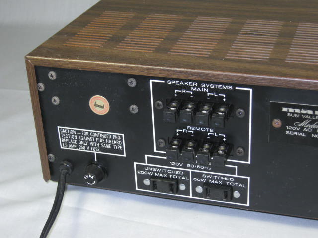 Vtg Marantz Model 1030 140W 140 Watt Integrated Console Stereo Amplifier Amp NR! 6