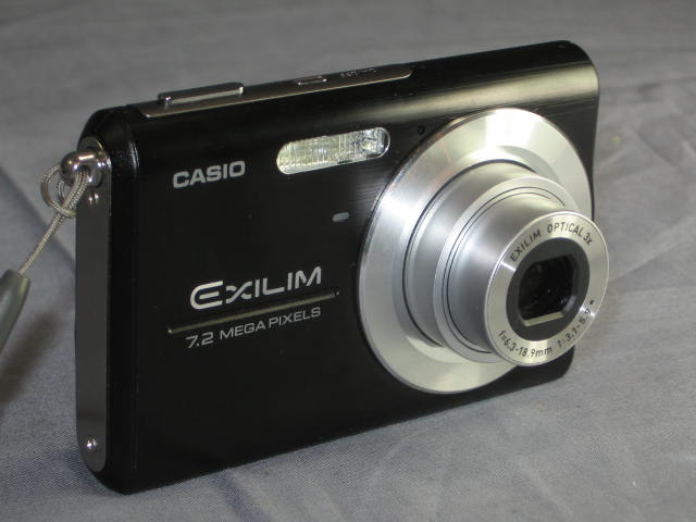 Casio Exilim EX-Z75 Black 7.2MP Digital Camera 3x Zoom 3