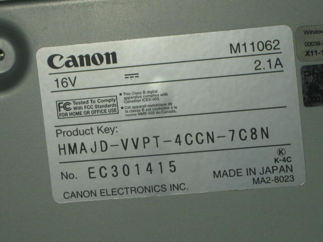 Canon Scanfront 220P 25ppm 600dpi Network Document Scanner W/ Fingerprint Sensor 9