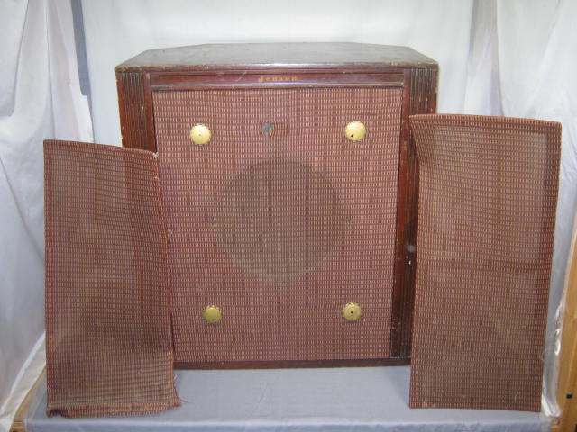 Vintage Jensen Mahogany Corner Horn Speaker Cabinet Enclosure No Reserve Price!