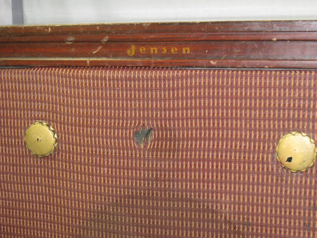 Vintage Jensen Mahogany Corner Horn Speaker Cabinet Enclosure No Reserve Price! 2