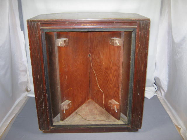 Vintage Jensen Mahogany Corner Horn Speaker Cabinet Enclosure No Reserve Price! 4
