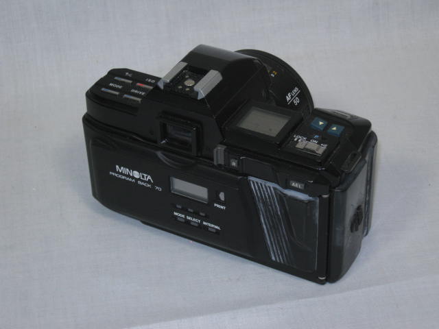 Minolta Maxxum 7000 35mm SLR Film Camera AF 50mm f1.7 Lens Program Back 70 Flash 4