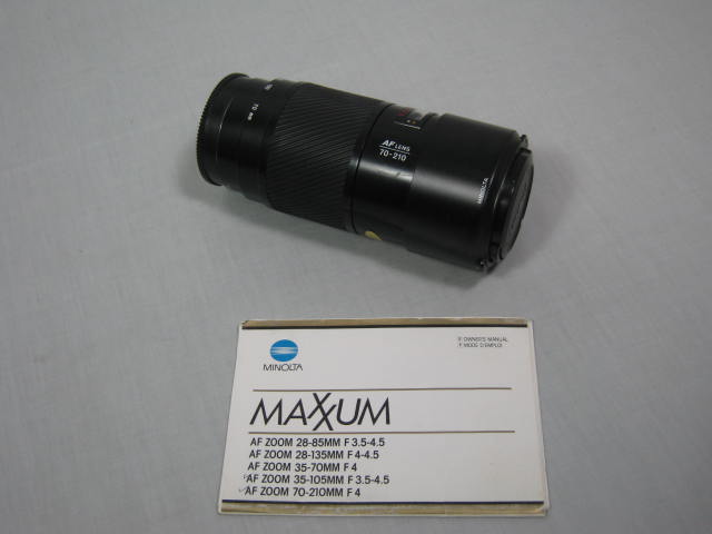 Minolta Maxxum 7000 35mm SLR Film Camera AF 70-210 f/4 Lens W/Manual NO RESERVE!