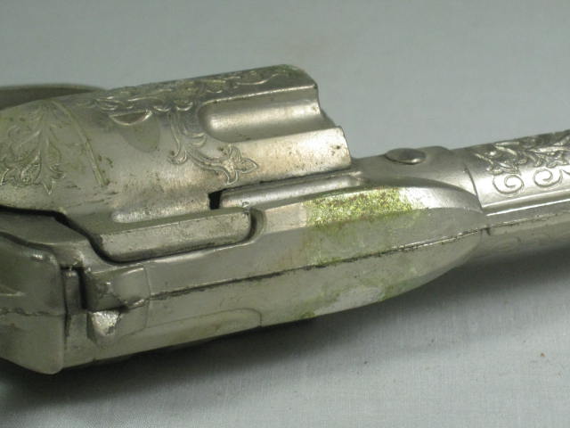 Vtg 1960s Hubley Marshal Matt Dillon Gunsmoke Toy Cap Gun Set Holsters Belt NR! 10