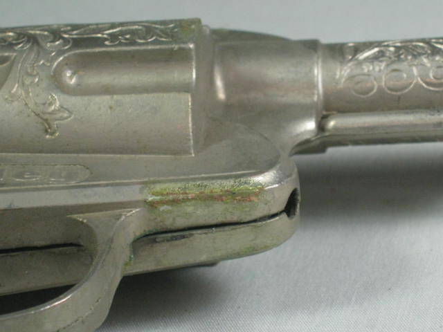 Vtg 1960s Hubley Marshal Matt Dillon Gunsmoke Toy Cap Gun Set Holsters Belt NR! 11