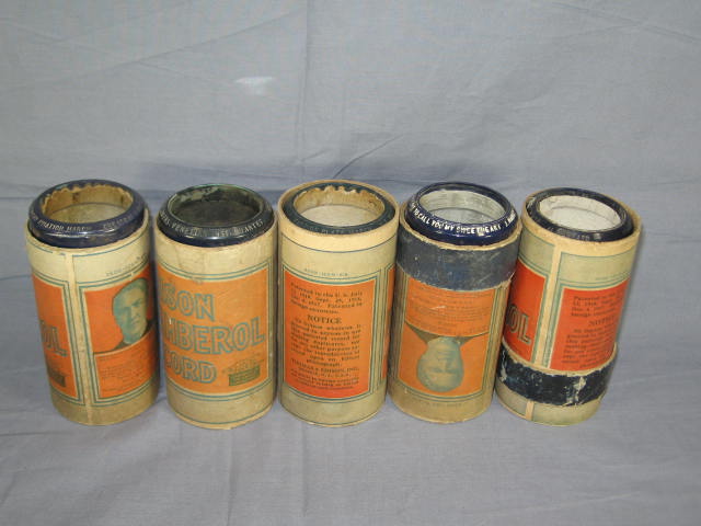 22 Antique Edison Amberol Cylinder Records Lot Blue+ NR 3