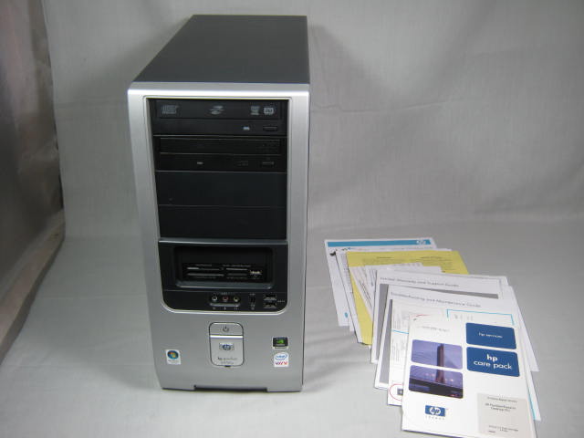 HP Pavilion PC Tower d4790y 2.66GHz Core2Duo 4GB RAM 320GB HDD Lightscribe DVD +