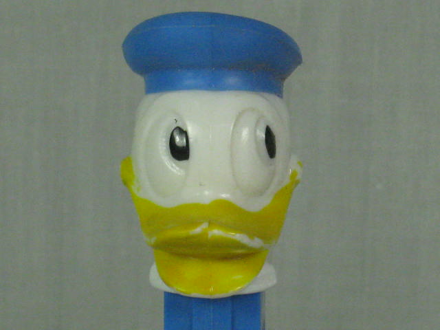 3 Vintage Donald Duck Walt Disney Pez Dispensers Austria No Feet 1 Die Cut NR! 1