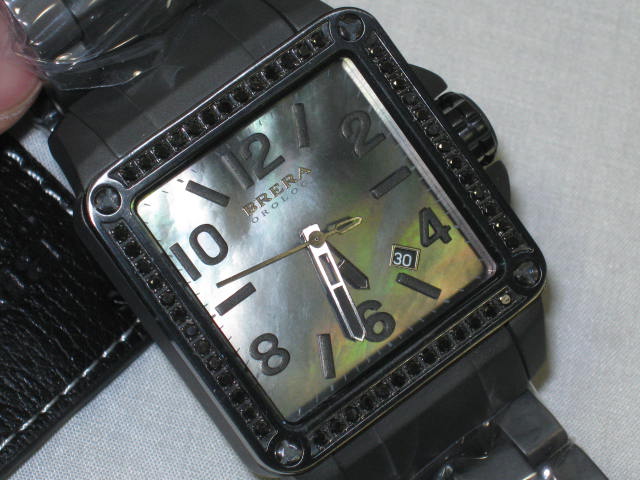 NEW Brera Orologi Stella Black Diamond Brushed Stainless Steel Watch NO RESERVE! 3