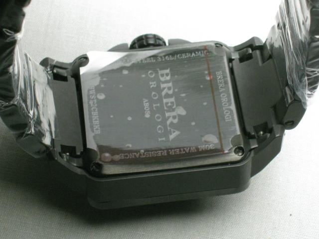 NEW Brera Orologi Stella Black Diamond Brushed Stainless Steel Watch NO RESERVE! 7