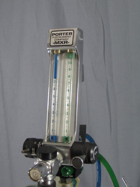 Porter Model MXR Dental Flow Meter Flowmeter + Stand NR 4