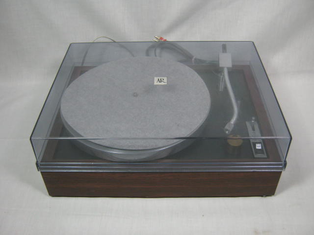 Acoustic Research AR XB Turntable W/ Tonearm Weight Dustcover + Parts/Repair NR!