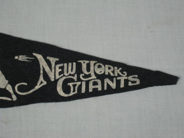 RARE Vtg 1940s 1950s New York NY Giants Brooklyn Dodgers Felt Baseball Pennants 5