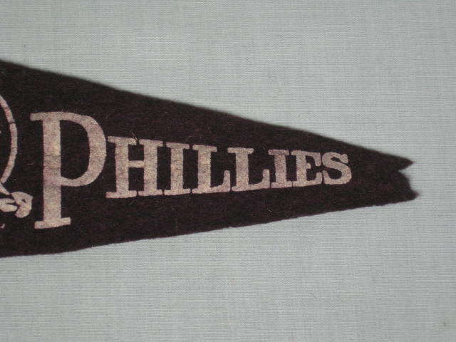 5 RARE Vtg 1940s 1950s Baseball Pennants Phillies White Sox Pirates Indians NR! 11