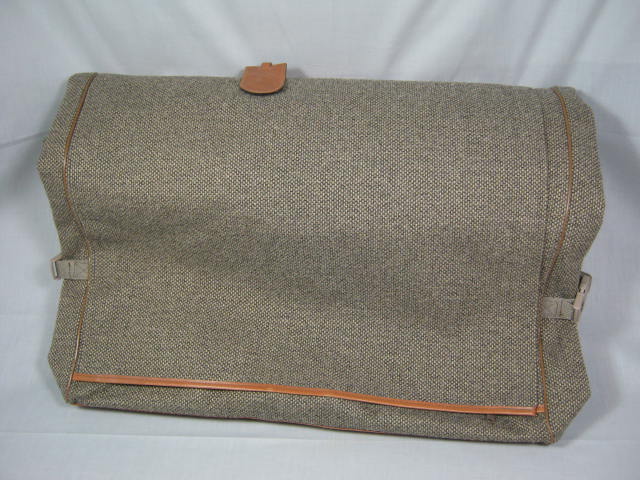 Hartmann Luggage Tweed & Tan Leather Trimmed Garment Travel Bag NO RESERVE PRICE 4