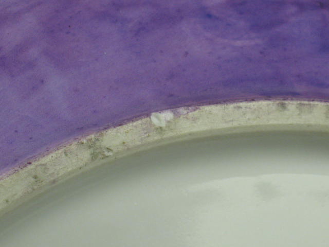 Antique Violet Lilac Lavender Purple & Gold T&V Limoges Squat Vase Signed Mazzei 9