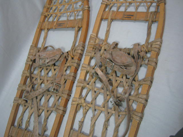 Vtg Vermont Tubbs 10X36 S7 Traditional Wooden Wood Snowshoes NO RESERVE PRICE! 1