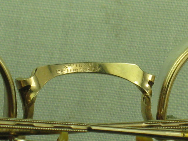 4 Vtg Antique 1/10 12K GF Gold Filled Eye Glass Bausch &Lomb American Optical AO 5