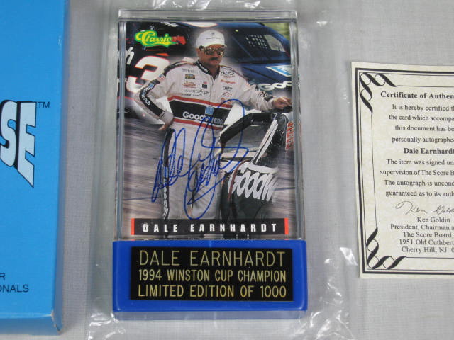 Dale Earnhardt Sr Signed Autographed Auto 1994 Winston Cup Card 282/1000 COA NR! 1