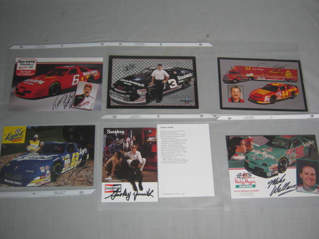 50 Signed Autographed NASCAR Driver Photo Hero Card Lot Lebonte Waltrip Gordon 12
