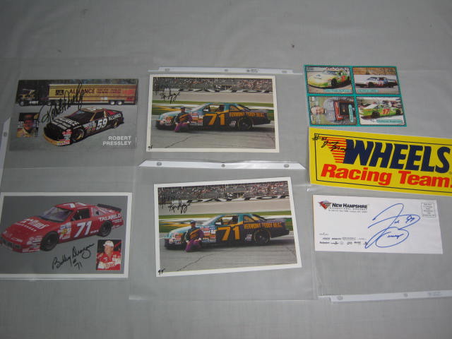 50 Signed Autographed NASCAR Driver Photo Hero Card Lot Lebonte Waltrip Gordon 16