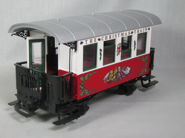 LGB Christmas Train Passenger Car + 4021CT Gondola + Blue Present Box NO RESERVE 3