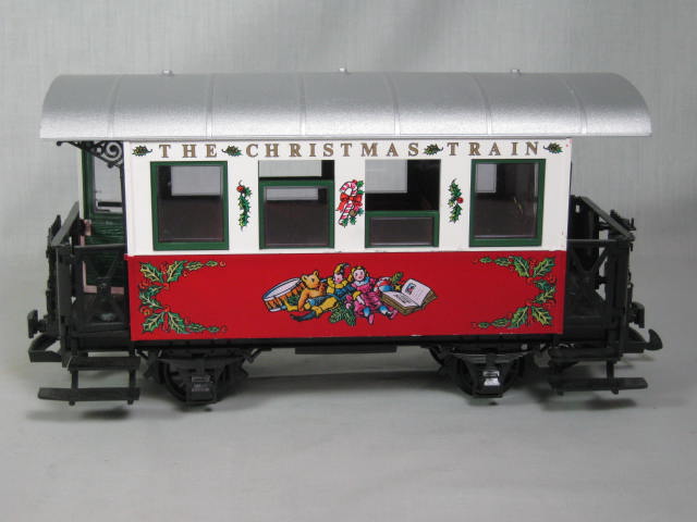 LGB Christmas Train Passenger Car + 4021CT Gondola + Blue Present Box NO RESERVE 4
