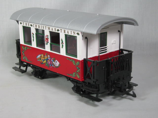 LGB Christmas Train Passenger Car + 4021CT Gondola + Blue Present Box NO RESERVE 5