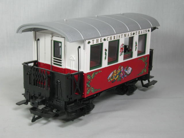 LGB Christmas Train Passenger Car + 4021CT Gondola + Blue Present Box NO RESERVE 6