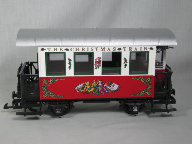 LGB Christmas Train Passenger Car + 4021CT Gondola + Blue Present Box NO RESERVE 7