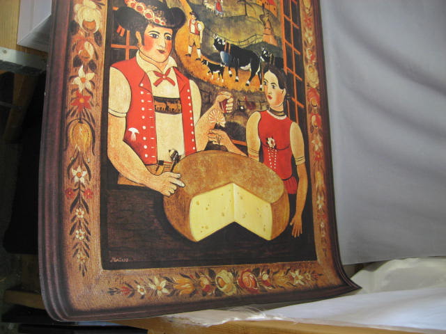 3 Swiss Switzerland Folklore Posters Cow Bell Travel + 3