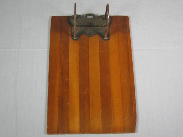 Antique Wood Receipt Holder Clipboard Lot Schlicht & Field Pat 1879 Yawman Erbe 6