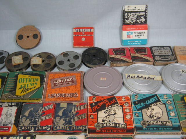 Super 8 8mm 16mm Movie Lot Castle Keystone Official Films Dracula Cartoons + NR! 5