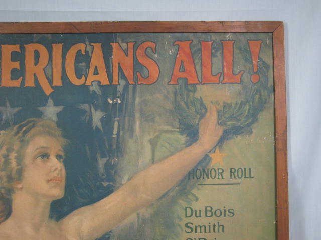 Vtg Howard Chandler Christy WWI War Poster Americans All 1919 NO RESERVE PRICE! 2