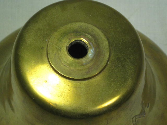 Vintage Antique USN US Navy Military 7" Inch Brass Ships Bell With Wall Bracket 8