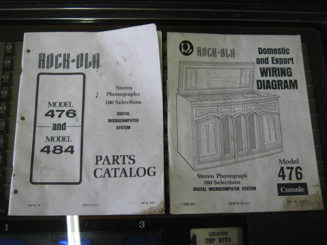 Vintage Rock-Ola Rockola Jukebox Grand Salon II Model 476 With Service Manuals 23